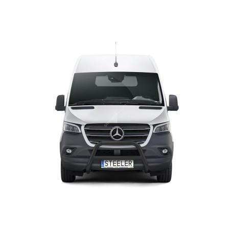 Bullbar - Steeler - A-bar Cross - Black - Mercedes - Sprinter - FWD - 2018+
