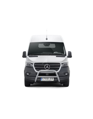 Bullbar - Steeler - A-bar Cross - Hoogglans RVS - Mercedes - Sprinter - 2018+