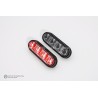 Marker Light - Metec - 2.8" - 7cm - Clear - Red - 12V-24V