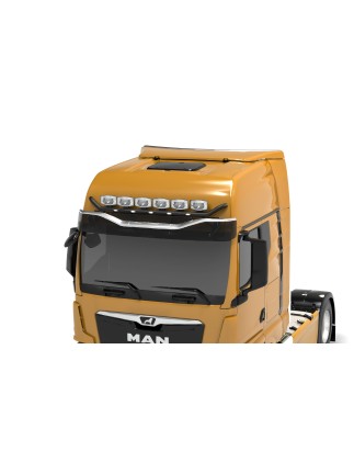 Dachbügel - Metec - V-max - 6 lampenhalters - Vorverkabelt - Schwarz - LED - MAN - TGX - GX - 2020+