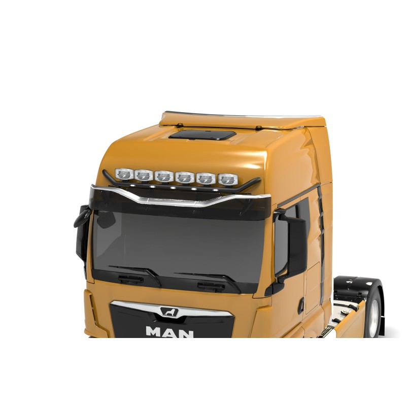 Takbåge - Metec - V-max - 6 ljusfästen - Förkablad - Svart - LED - MAN - TGX - GX - 2020+ Takbåge - Metec - V-max - 6 ljusfästen - Förkablad - Svart - LED - MAN - TGX - GX - 2020+