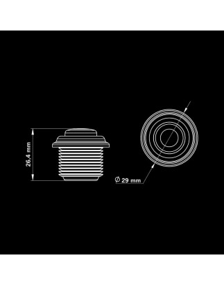 Marker Light - Strands - Freedom Black Raven - 1.1" - 2.9cm - Smoke - White - 12V-30V