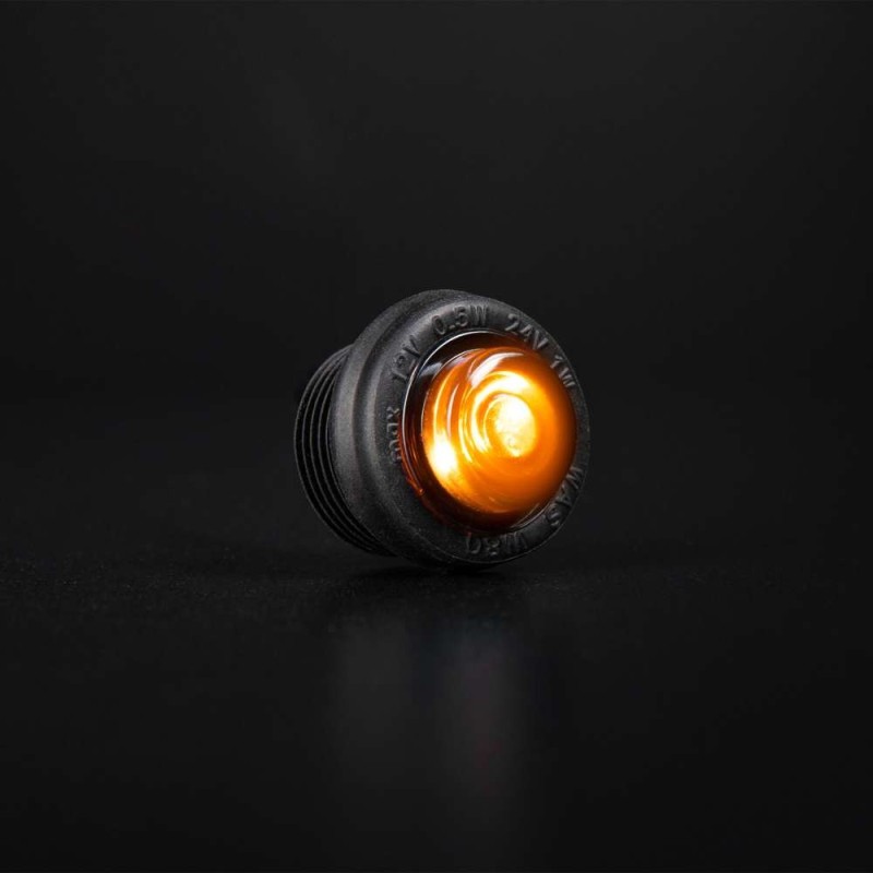 Markeringslicht - Strands - Freedom Black Raven - 1.1" - 2.9cm - Smoke - Amber - 12V-30V Markeringslicht - Strands - Freedom Black Raven - 1.1" - 2.9cm - Smoke - Amber - 12V-30V