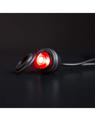 Markeringslicht - Strands - Freedom Black Raven - 1.1" - 2.9cm - Smoke - Rood - 12V-30V