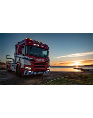 Sun visor - TruckStyle Sweden - SV 30 Lazer - Height 30cm - Scania - G/L/P/R/S - 2016+