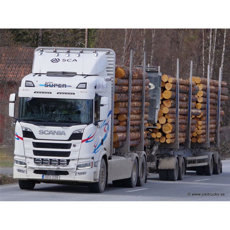 Sun visor - TruckStyle Sweden - Flat Lazer - Height 30cm - Scania - G/L/P/R/S - 2016+