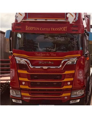 Sonnenblende - TruckStyle Sweden - Bow - Höhe 35cm - Scania - G/L/P/R/S - 2016+