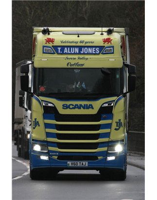 Sun visor - TruckStyle Sweden - Flat - Height 30cm - Scania - G/L/P/R/S - 2016+