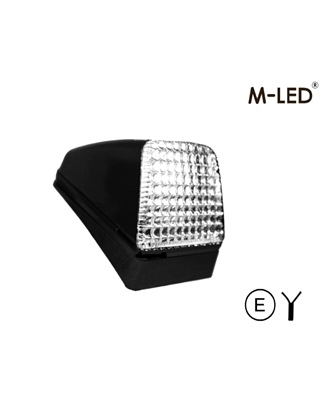 Taklampa - M-Led - Dual Color - 3.7" - 9.4cm - Volvo-Style - Smoke - Vit/Bärnsten - 12V-30V