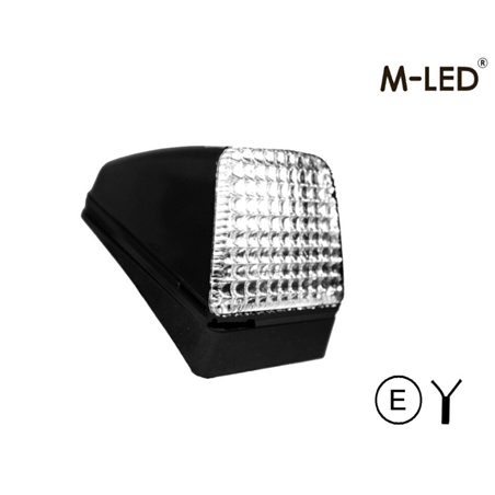 Taklampa - M-Led - Dual Color - 3.7" - 9.4cm - Volvo-Style - Smoke - Vit/Bärnsten - 12V-30V