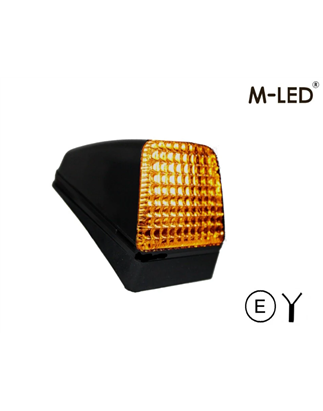 Taklampa - M-Led - Dual Color - 3.7" - 9.4cm - Volvo-Style - Smoke - Vit/Bärnsten - 12V-30V