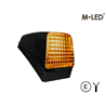 Taklampa - M-Led - Dual Color - 3.7" - 9.4cm - Volvo-Style - Smoke - Vit/Bärnsten - 12V-30V