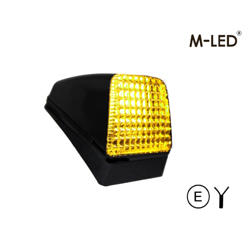 Taklampa - M-Led - Dual Color - 3.7" - 9.4cm - Volvo-Style - Klar - Vit/Gul - 12V-30V Taklampa - M-Led - Dual Color - 3.7" - 9.4cm - Volvo-Style - Klar - Vit/Gul - 12V-30V