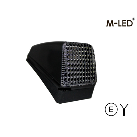 Taklampa - M-Led - Dual Color - 3.7" - 9.4cm - Volvo-Style - Klar - Vit/Gul - 12V-30V
