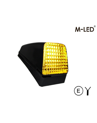 Taklampa - M-Led - Dual Color - 3.7" - 9.4cm - Volvo-Style - Smoke - Vit/Gul - 12V-30V