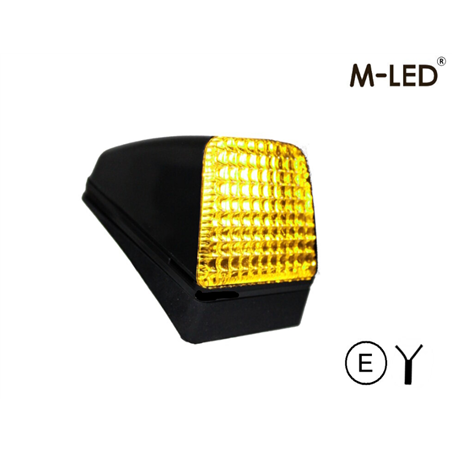 Taklampa - M-Led - Dual Color - 3.7" - 9.4cm - Volvo-Style - Smoke - Vit/Gul - 12V-30V