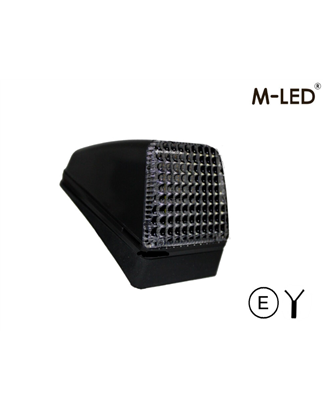 Taklampa - M-Led - Dual Color - 3.7" - 9.4cm - Volvo-Style - Smoke - Vit/Gul - 12V-30V
