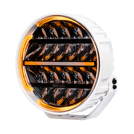 Verstraler - Briod - Olympus 3.0 - 9" - 22.8cm - Wit - Smoke - Positielicht Wit/Amber - 1 flitspatroon - Driving