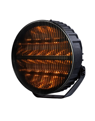 Verstraler - Briod - Olympus 3.1 - Retro - 9" - 22.8cm - Smoke - Old School - Positielicht Wit/Amber - 1 flitspatroon - Driving