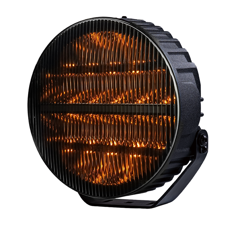 Driving light - Briod - Olympus 3.1 - Retro - 9" - 22.8cm - Smoke - Old School - Position light White/Amber - 1 flash pattern - Driving Driving light - Briod - Olympus 3.1 - Retro - 9" - 22.8cm - Smoke - Old School - Position light White/Amber - 1 flash pattern - Driving