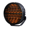 Driving light - Briod - Olympus 3.1 - Retro - 9" - 22.8cm - Smoke - Old School - Position light White/Amber - 1 flash pattern -