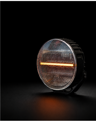 Verstraler - Briod - Olympus 3.1 - Retro - 9" - 22.8cm - Smoke - Old School - Positielicht Wit/Amber - 1 flitspatroon - Driving