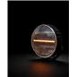 Verstraler - Briod - Olympus 3.1 - Retro - 9" - 22.8cm - Smoke - Old School - Positielicht Wit/Amber - 1 flitspatroon - Driving