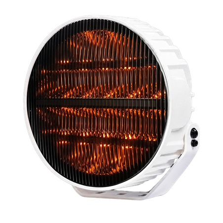 Verstraler - Briod - Olympus 3.1 - Retro - 9" - 22.8cm - Wit - Smoke - Old School - Positielicht Wit/Amber - 1 flitspatroon - Dr