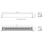 LED-ramp - Briod - Olympus 30 - 30.2" - 76.8cm - Vit - Smoke - Positionsljus Vit/Bärnsten - 1 blixtmönster - Driving -