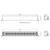 LED-ramp - Briod - Olympus 30 - 30.2" - 76.8cm - Vit - Smoke - Positionsljus Vit/Bärnsten - 1 blixtmönster - Driving -