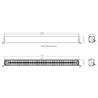 LED-ramp - Briod - Olympus 40 - 43" - 109.2cm - Smoke - Positionsljus Vit/Bärnsten - 1 blixtmönster - Driving -