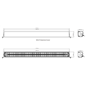 LED-ramp - Briod - Olympus 40 - 43" - 109.2cm - Vit - Smoke - Positionsljus Vit/Bärnsten - 1 blixtmönster - Driving -