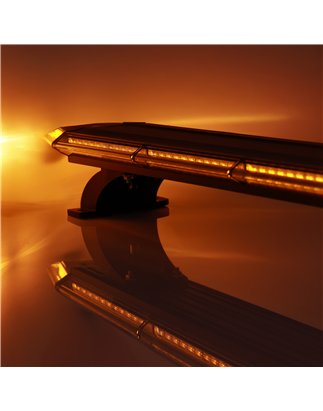 LED Warning lightbar - Briod - Streamline 48 - 48.1" - 122.2cm - Smoke - 14 flash patterns - Amber - R65-2 - 12V-24V