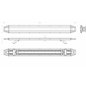 LED-Lichtwarnbalken - Briod - Streamline 42 - 42.1" - 107cm - Smoke - 14 Blitzmuster - Amber - R65-2 - 12V-24V
