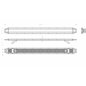 LED-Lichtwarnbalken - Briod - Streamline 54 - 54.1" - 137.5cm - Smoke - 14 Blitzmuster - Amber - R65-2 - 12V-24V