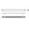 LED-Lichtwarnbalken - Briod - Streamline 54 - 54.1" - 137.5cm - Smoke - 14 Blitzmuster - Amber - R65-2 - 12V-24V