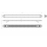 LED Warning lightbar - Briod - Streamline 60 - 60.1" - 152.7cm - Smoke - 14 flash patterns - Amber - R65-2 - 12V-24V