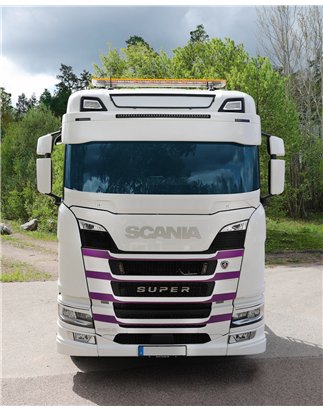 Stoneguard - TruckStyle Sweden - Stoneguard Stoneguard Honeycomb - White - Scania - G/L/P/R/S - 2016+