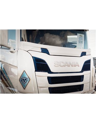 Stoneguard - TruckStyle Sweden - Stoneguard Stoneguard Honeycomb - White - Scania - G/L/P/R/S - 2016+