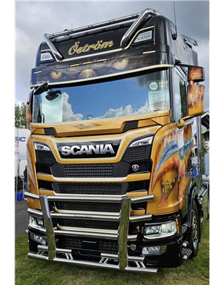 Steinschlagschutz - TruckStyle Sweden - Stoneguard Stoneguard Honeycomb - Weiß - Scania - G/L/P/R/S - 2016+
