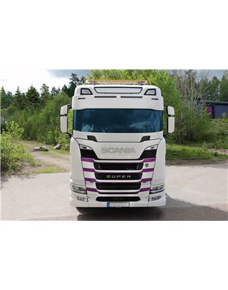 Steinschlagschutz - TruckStyle Sweden - Stoneguard Stoneguard Clean - Weiß - Scania - G/L/P/R/S - 2016+