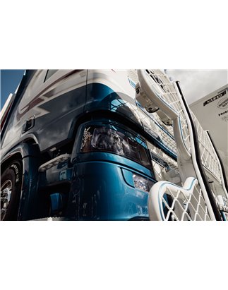 Eyelids - TruckStyle Sweden - White - Set - Scania - G/L/P/R/S - LED or xenon headlights - 2016+