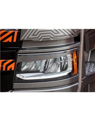 Ögonlock - TruckStyle Sweden - Bianco - Set - Scania - G/L/P/R/S - LED- eller xenonstrålkastare - 2016+