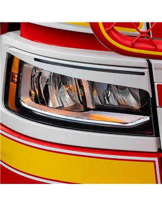 Eyelids - TruckStyle Sweden - White - Set - Scania - G/L/P/R/S - LED or xenon headlights - 2016+