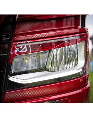Eyelids - TruckStyle Sweden - White - Set - Scania - G/L/P/R/S - LED or xenon headlights - 2016+