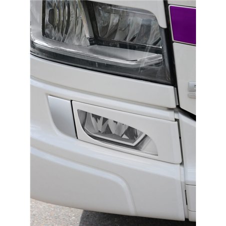 Scheinwerferblende - TruckStyle Sweden - Kisa Spade - Nebelscheinwerfer - Weiß - Satz - Scania - G/L/P/R/S - 2016+