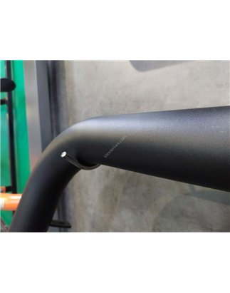 Bullbar - Steeler - A-bar Cross - with bumperplate - Black - Ford - Transit - 2014+