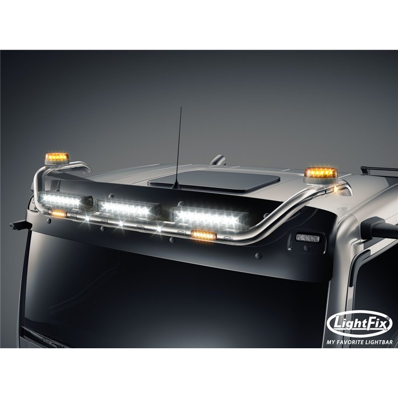 Takbåge - Lightfix - Sky-light - Förkablad - Högblankt rostfritt stål - MAN - TGL/TGM/TGS/TGX - GN/L/M/NN/TN/XL - 2020+ Takbåge - Lightfix - Sky-light - Förkablad - Högblankt rostfritt stål - MAN - TGL/TGM/TGS/TGX - GN/L/M/NN/TN/XL - 2020+