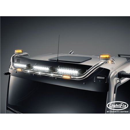 Dakbeugel - Lightfix - Sky-light - Voorbekabeld - Hoogglans RVS - MAN - TGL/TGM/TGS/TGX - GN/L/M/NN/TN/XL - 2020+