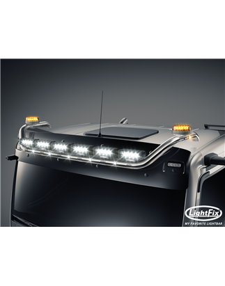 Dakbeugel - Lightfix - Sky-light - Voorbekabeld - Hoogglans RVS - MAN - TGL/TGM/TGS/TGX - GN/L/M/NN/TN/XL - 2020+